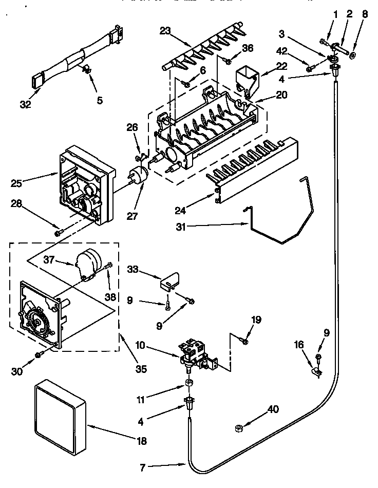 Kenmore 10657071790 icemaker diagram