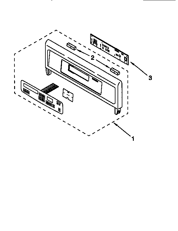 Whirlpool GBS277PDQ0 control panel diagram
