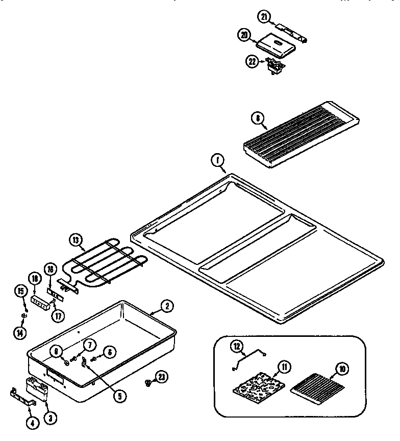 Kenmore 6294697 top assembly diagram