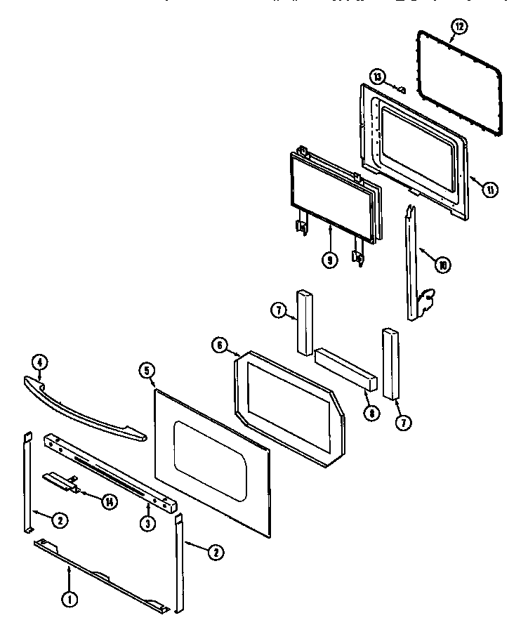 Kenmore 6294697 door diagram