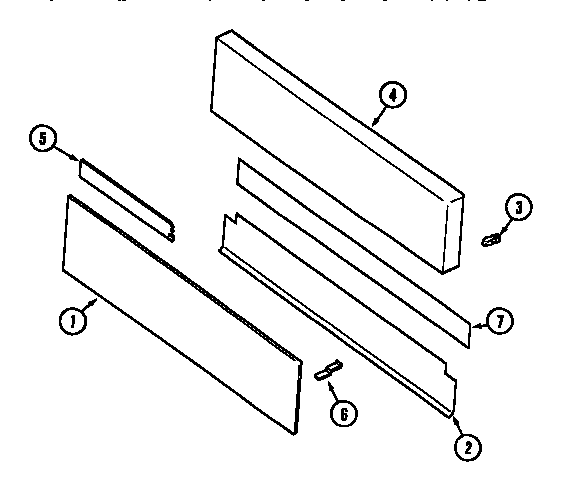 Kenmore 6294697 access panel (series 10 and 11) diagram