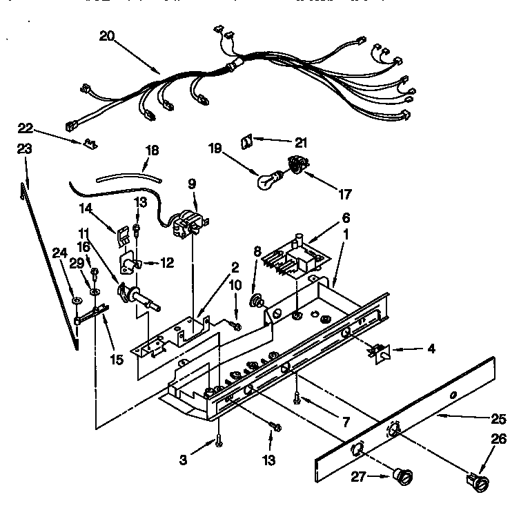 Kenmore 10657757791 control diagram