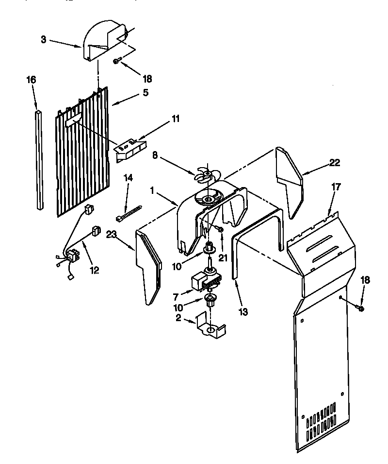 Kenmore 10657762791 air flow diagram