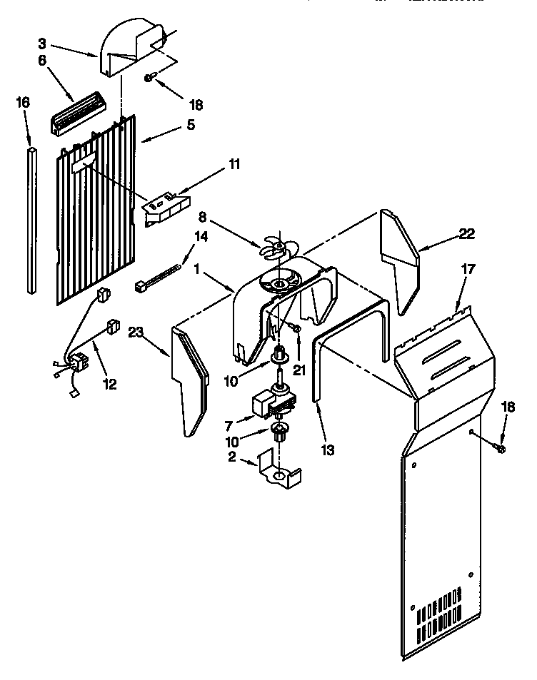 Kenmore 10657285791 air flow diagram