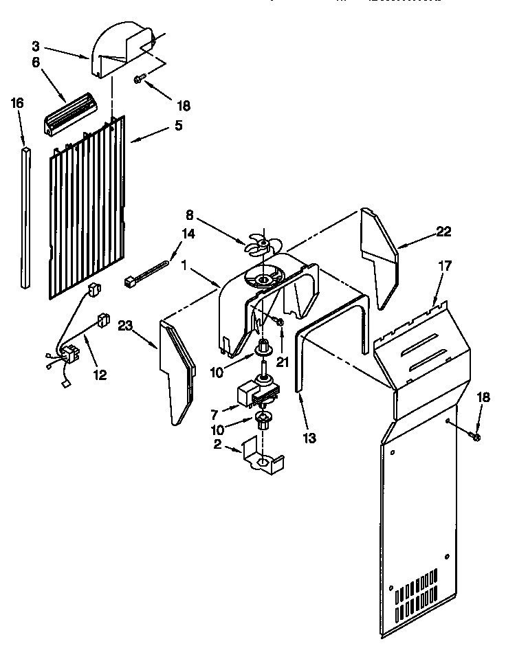 Kenmore 10648267890 air flow diagram