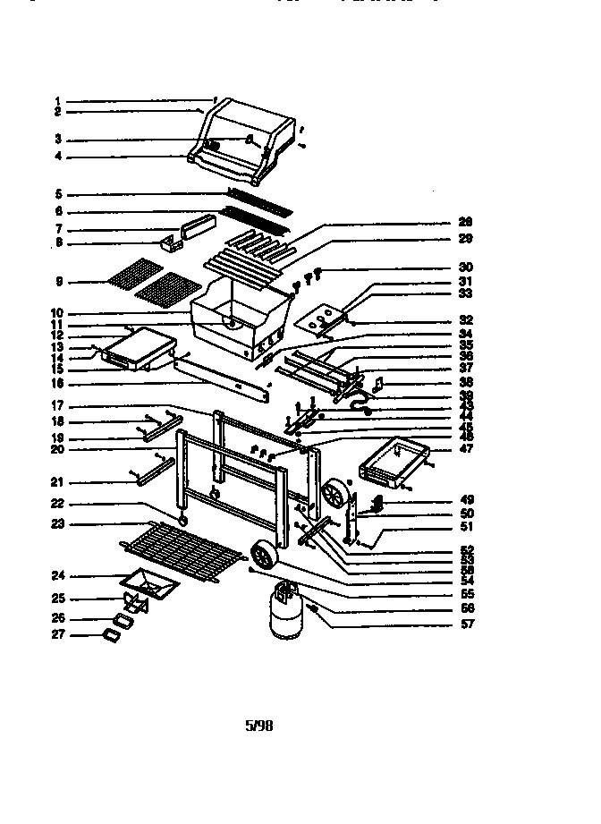 Weber PLATINUM II 2200 LP platinum series ii 2200 lp diagram