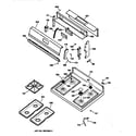 GE JGBS23AEA1AA control panel & cooktop diagram