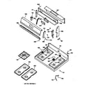 GE JGBS23BEA1WH control panel & cooktop diagram