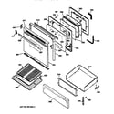 GE JGBP30AEA1AA door & drawer parts diagram