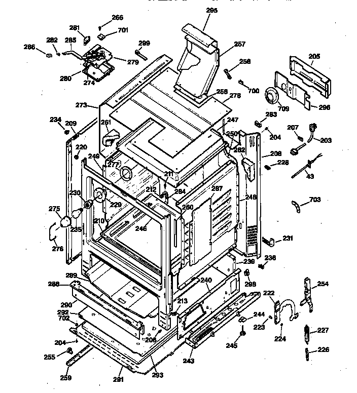 GE JGBP35BEA1BB body parts diagram
