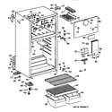 GE TBG14SABCRWH cabinet diagram