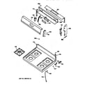 GE JGBS15PEA1WH cooktop diagram