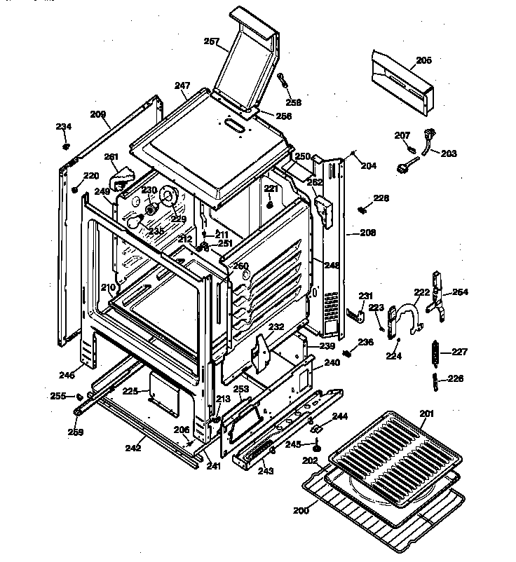 GE JGBS22BEA1WH body parts diagram