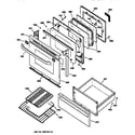 GE JBP79WY3 door & drawer parts diagram