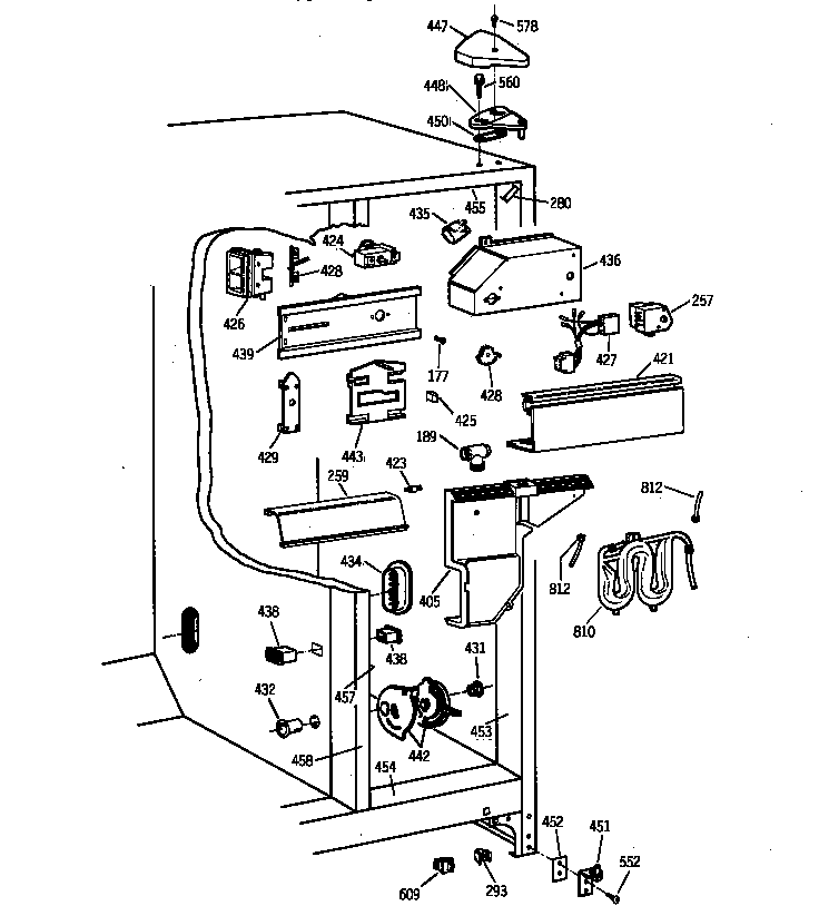 Kenmore 36358772891 fresh food section diagram