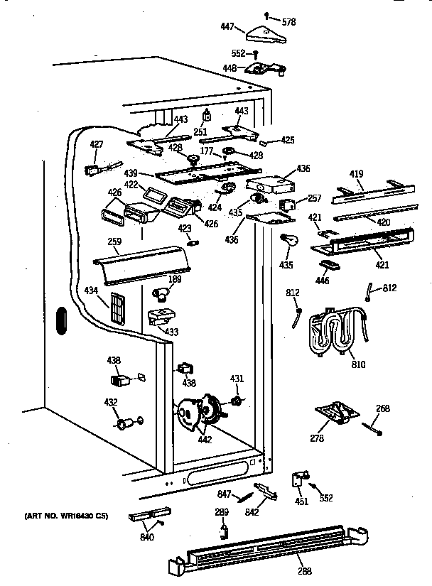 Kenmore 36358092891 fresh food section diagram