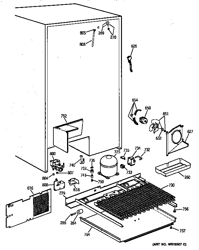 Kenmore 36358092891 unit parts diagram