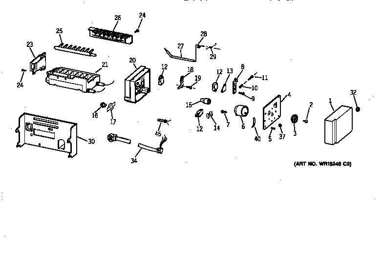 Kenmore 36358092891 icemaker wr30x0328 diagram