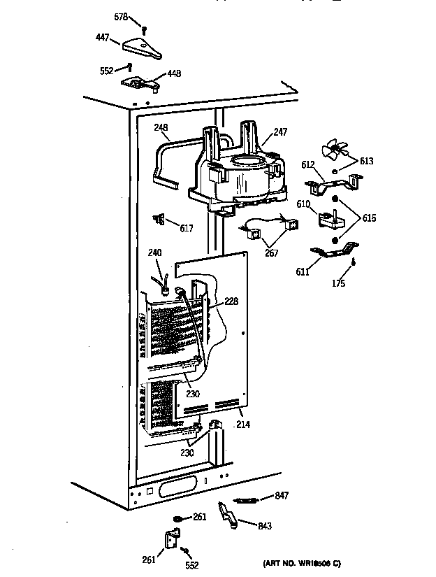 Kenmore 36358095891 freezer section diagram