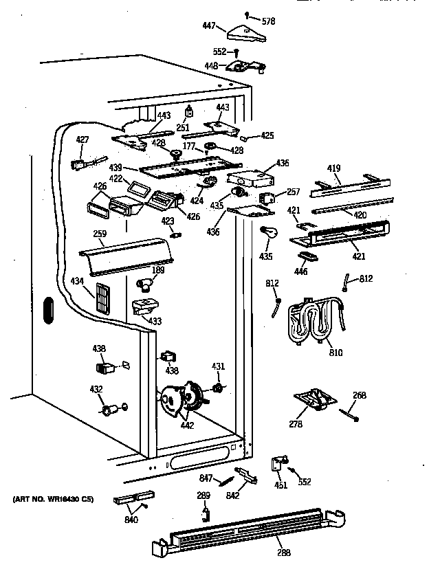 Kenmore 36358095891 fresh food section diagram