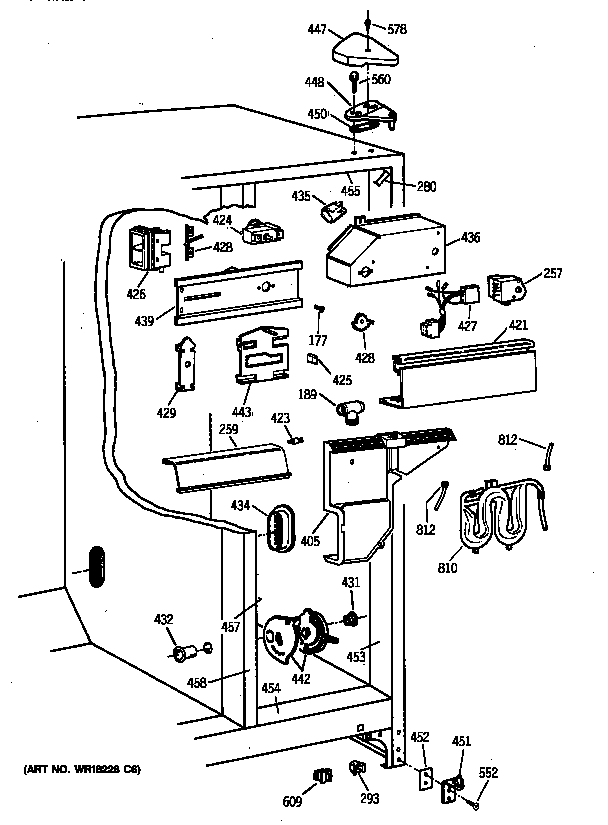 Kenmore 36358272891 fresh food section diagram