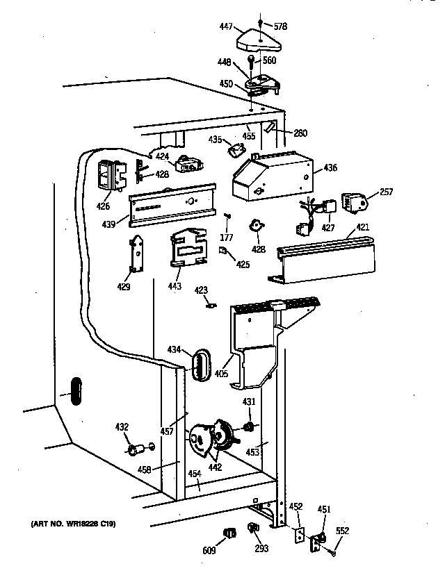 Kenmore 36348047891 fresh food section diagram