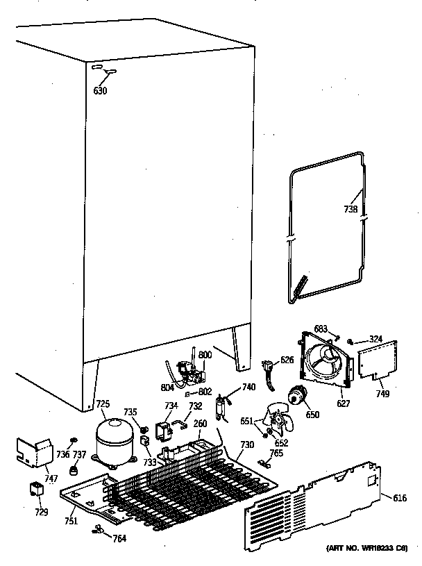 Kenmore 36348047891 unit parts diagram