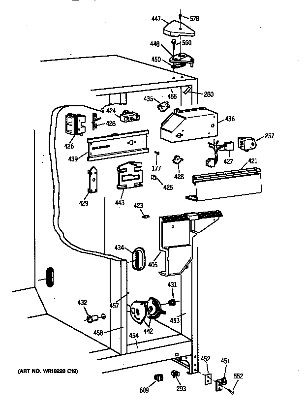 Kenmore 36358042891 fresh food section diagram