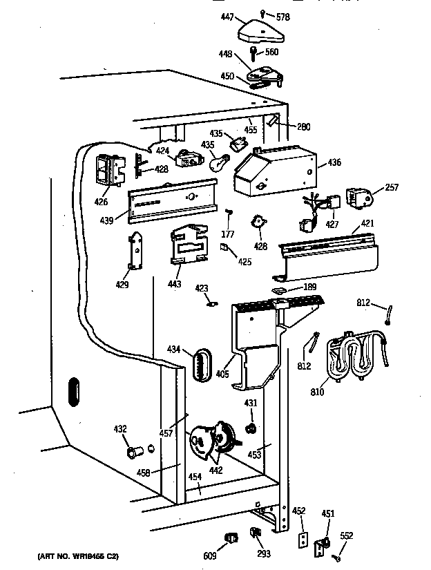 Kenmore 36358251891 fresh food section diagram