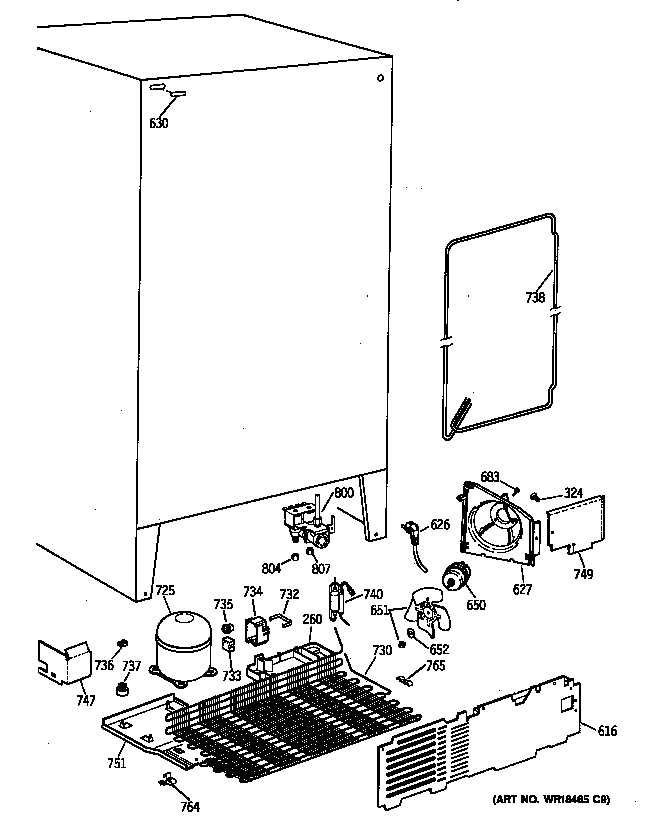 Kenmore 36358251891 unit parts diagram