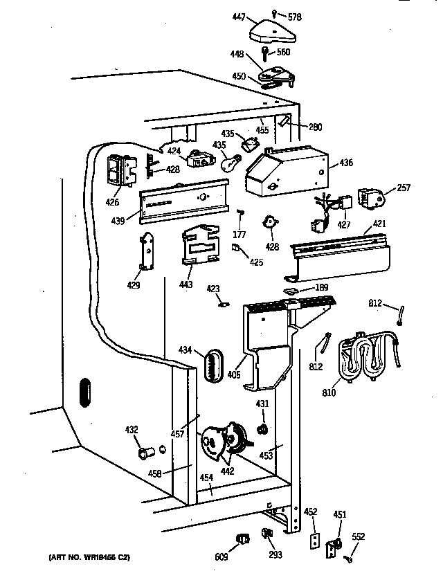 Kenmore 36358252891 fresh food section diagram