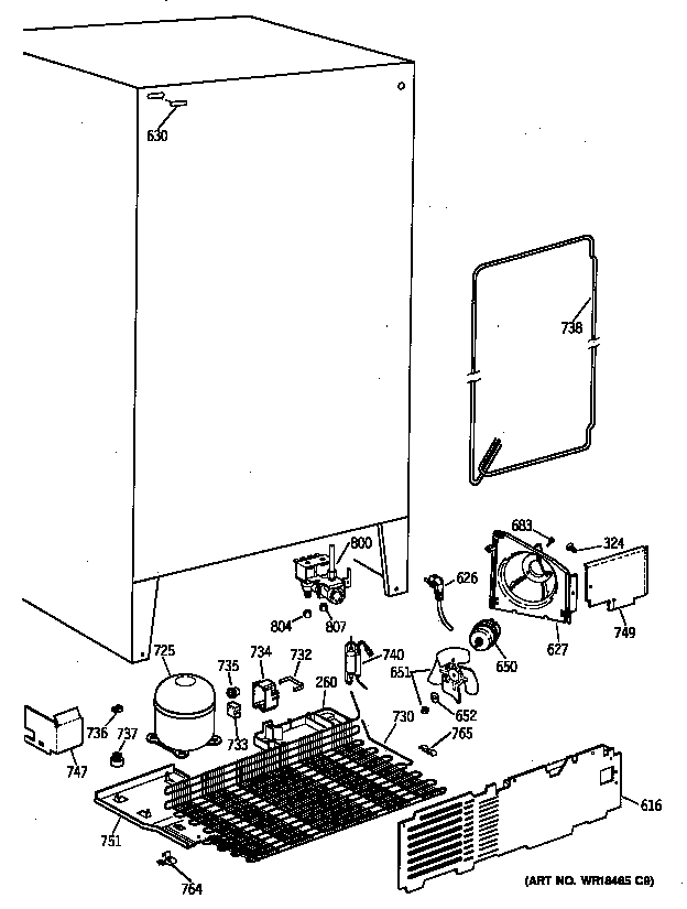 Kenmore 36358062891 unit parts diagram
