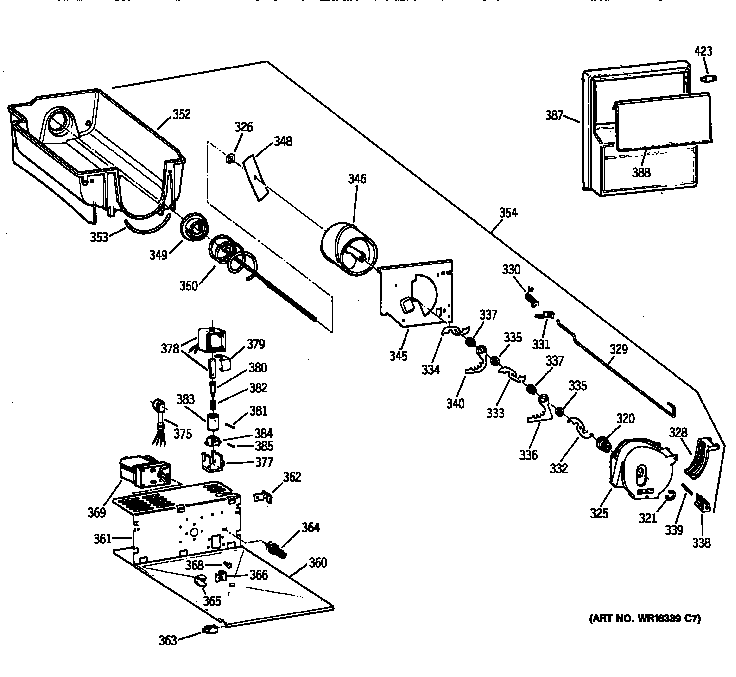 Kenmore 36358067891 ice bucket diagram