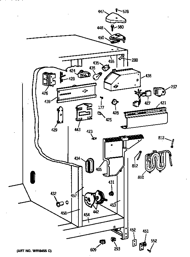 Kenmore 36358067891 fresh food section diagram