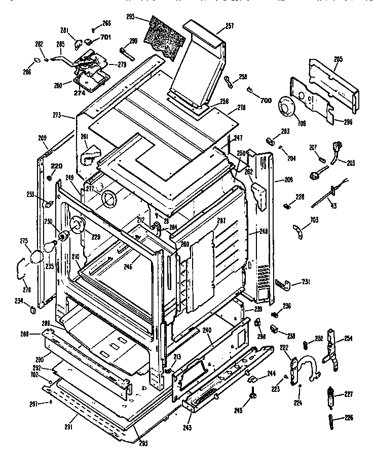 Kenmore 3627333891 cabinet diagram