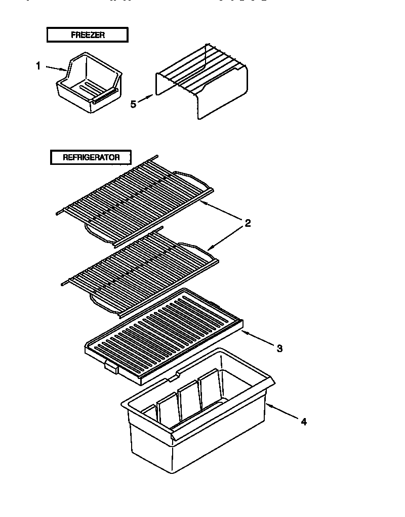 Whirlpool ET14JMXGN00 shelf diagram