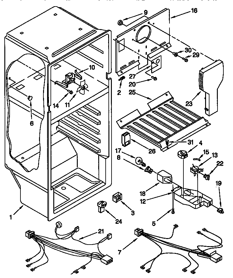 Whirlpool ET14CKYGW00 liner diagram