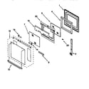 Whirlpool RBD306PDB6 oven door diagram