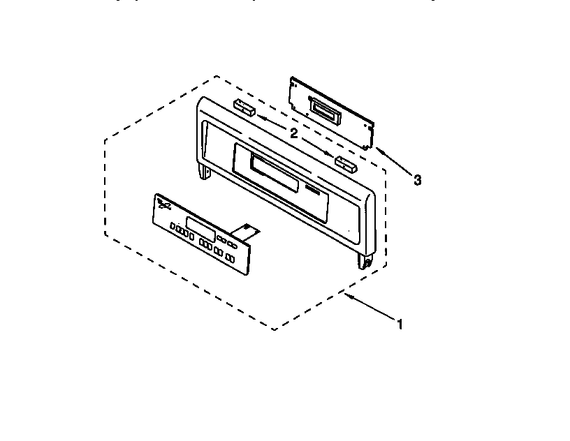 Whirlpool RBD306PDB6 control panel diagram