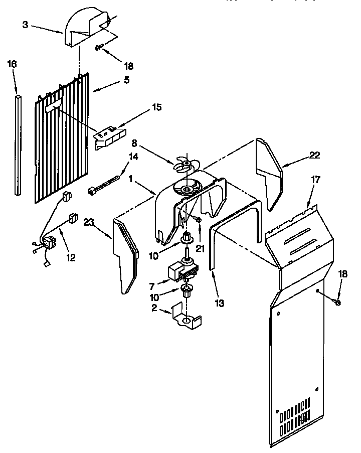 Kenmore 10658567890 air flow diagram
