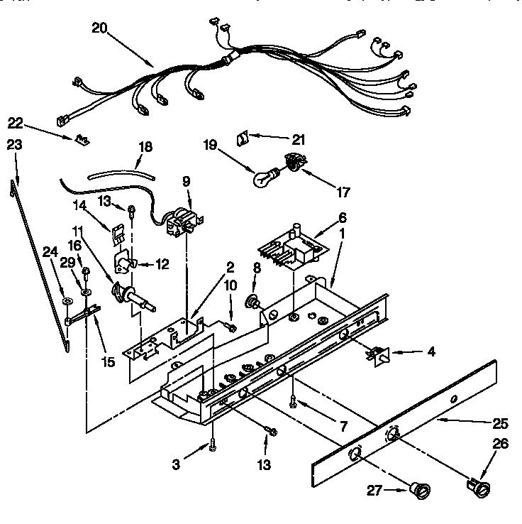 Kenmore 10658567890 control diagram