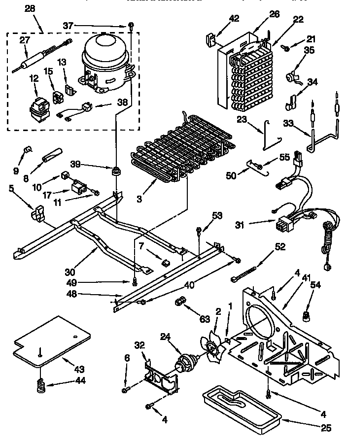 Whirlpool GD27DQXFN01 unit diagram