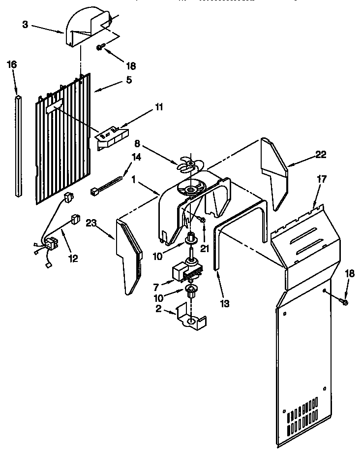 Whirlpool GD27DQXFN01 air flow diagram