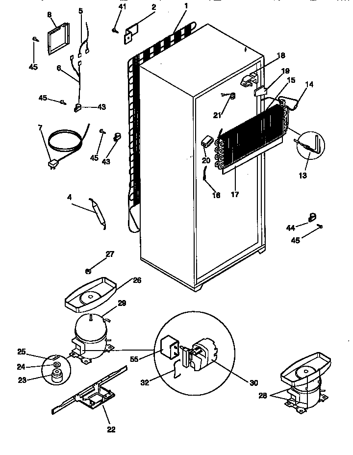 Kenmore 25338307892 unit parts diagram