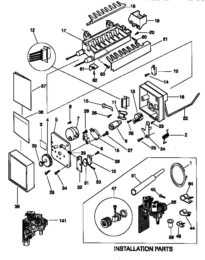 Kenmore 25358087890 icemaker diagram