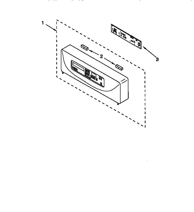 KitchenAid KEBS208DBS6 control panel diagram