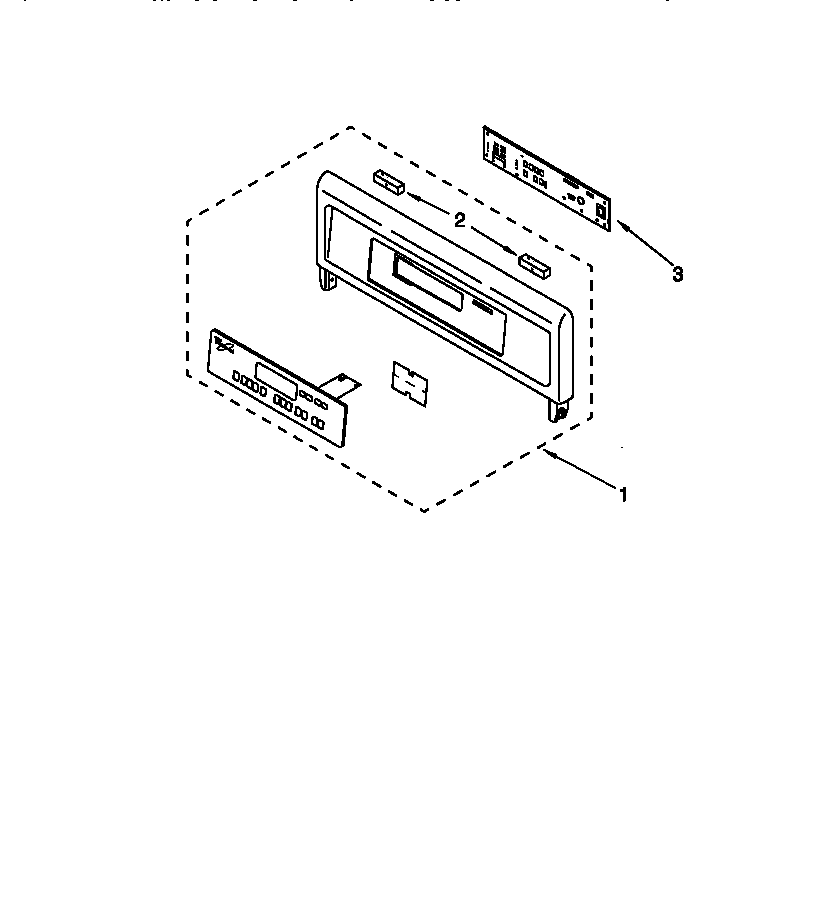 KitchenAid KEBS177DAL6 control panel diagram