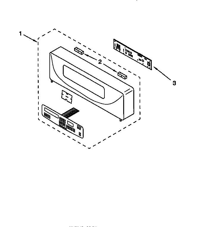 KitchenAid KEBS147DBL6 control panel diagram