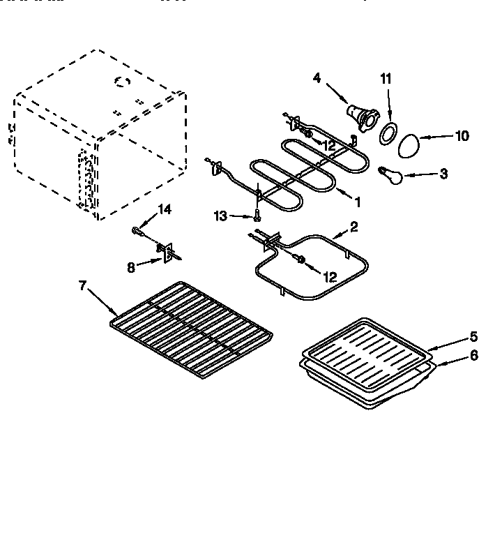 Whirlpool GGP84800 oven diagram