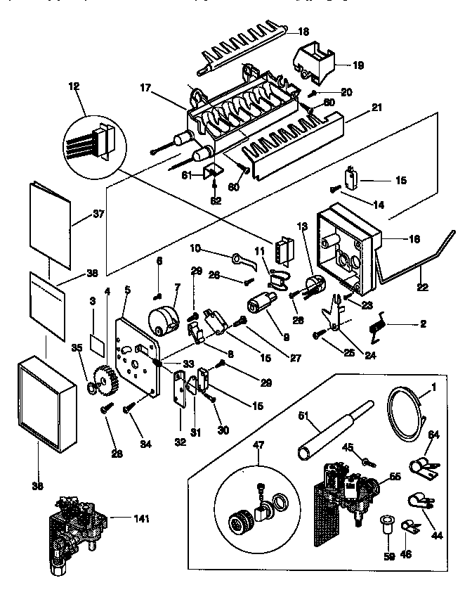 Kenmore 25358687890 icemaker diagram